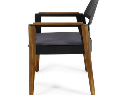 Soho - Transitional Style Outdoor Club Chair (Set of 2) With Cushions - Teak