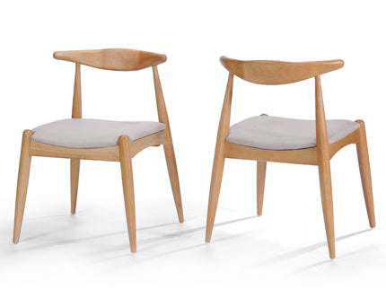 Elegant Dining Chairs With Ergonomic Backrest & Comfort Cushions (Set of 2)