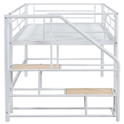 Loft Bed With Storage Stairs And Metal Frame