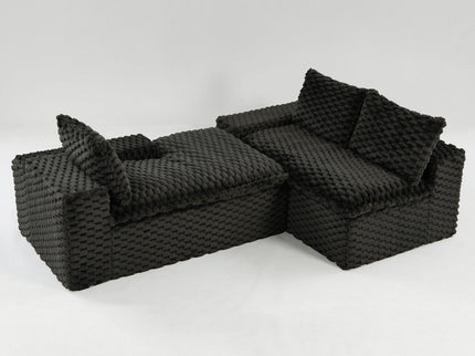 Modular Sofa, Convertible Twin Seat With Chaise Lounge