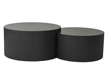 Wave Stripe Nesting Coffee Table (Set of 2)