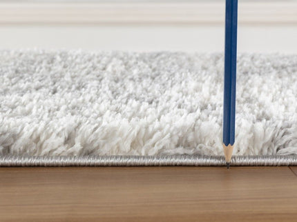 Loft Shag - 5' 3" X 7' Polypropylene, Shaggy Area Rug - Gray