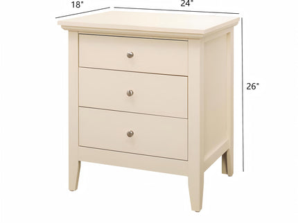 3 Drawer Nightstand & Dove Tailed Drawers