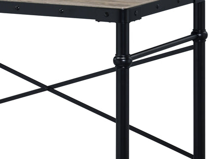 Oklarth - Rustic Writing Desk - Black / Oak