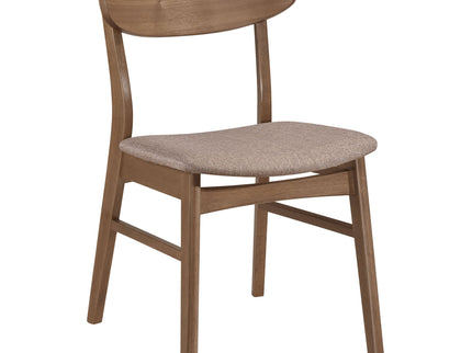 Whisten - Dining Set With Rounded Tabletop And Upholstered Chairs