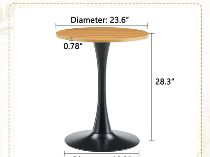 Round Dining Table With Thickened Top For Kitchen
