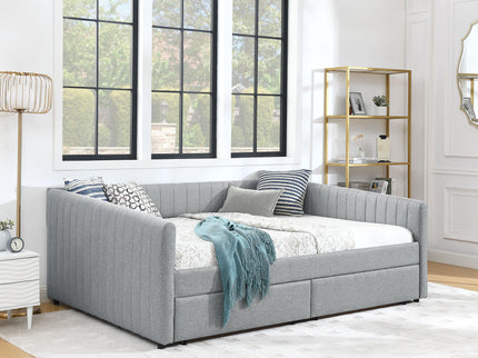 Upholstered Queen Daybed With 2 Drawers