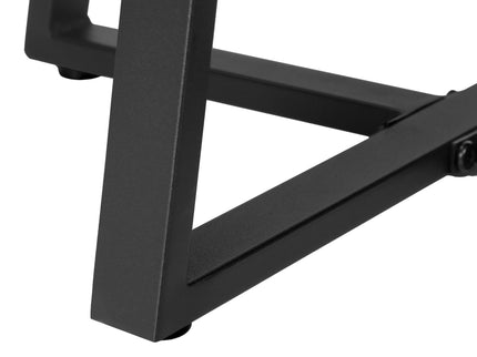 Accent Table, Side, Round Marble Look Contemporary & Modern - Black