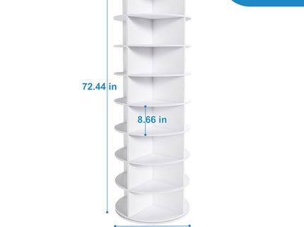 Rotating Shoe Rack Tower