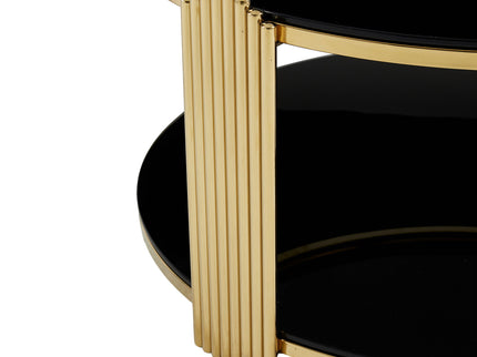 Round Table With Double Layer Storage