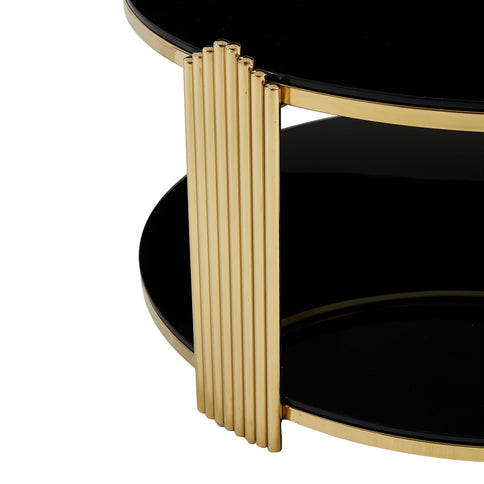 Round Table With Double Layer Storage
