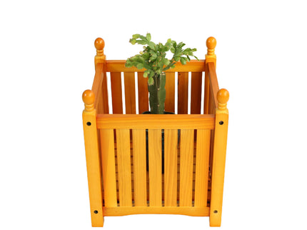 Square Outdoor Flower And Herb Pot - Teak