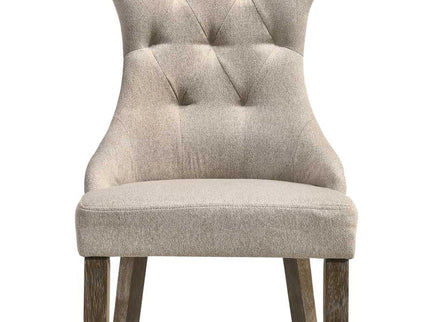 Gabrian - 7 Pieces Dining Room Set, Reclaimed - Beige / Gray