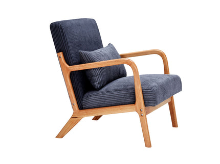 Accent Arm Chair With Pillow Upholstered
