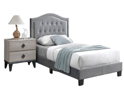 European Style Bed, Button Tufted Headboard