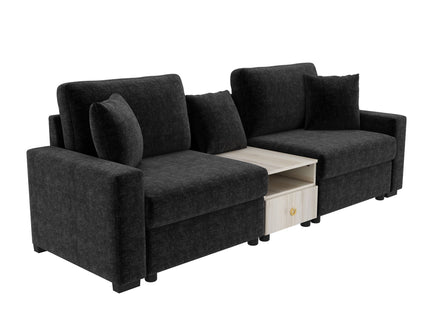 Modular Sofa Couch With Storage Armrest And Center Console