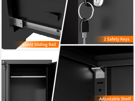 Storage Vertical Filing Cabinet With Lock