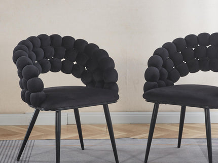 Modern Chair With Tube Legs, Soft Cushions And Comfortable Backrest