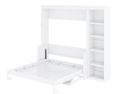 Sturdy Murphy Bed With Desk And Bookshelf