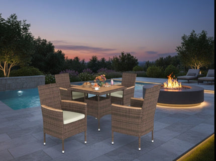 5 Piece Patio Dining Set With Table