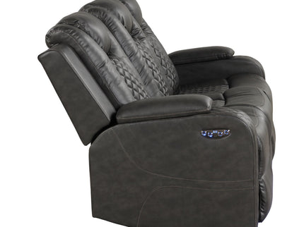 Benz - LED & Power Recliner With Adjustable Headrests And Ambient LED Lighting