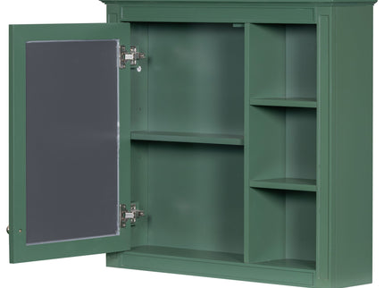 Bathroom Vanity With Medicine Cabinet, Royal Mirror Cabinet, Modern Bathroom Storage Cabinet With 2 Soft Closing Doors And 4 Drawers