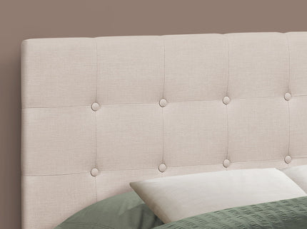 Full Size, Bed Headboard Only Upholstered, Transitional - Beige
