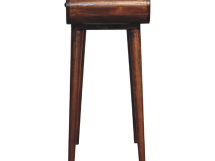 Mini Round Fold Vanity - Chestnut