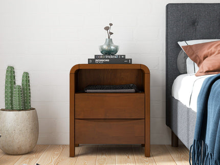 Lionel - Nightstand 2 Drawer - Brown