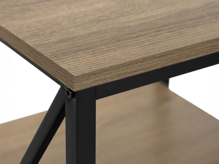 3 Tier Accent Table, Side Marble Look Contemporary & Modern