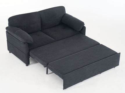 Convertible Pull Out Sofa Bed Queen Size, 3 In 1 With Side Storage