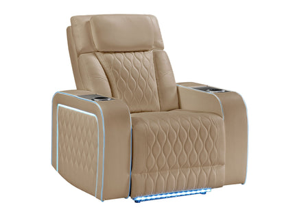 Electra - Power Reclining Set With Power Headrests, Massage And LED Lighting