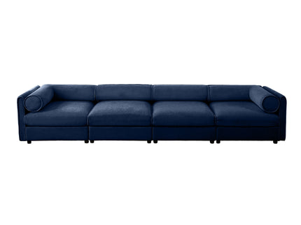 Stylish Sofa With Storage Seat And Cylindrical Backrest