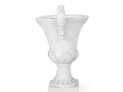 Roman Style Garden Urn Planter - Antique White