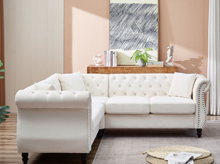 Streamline Modern L-Shaped Corner Sofa