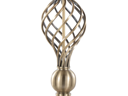 Linx - Twist Contemporary Table Lamp (Set of 2) - Antique Soft Brass / White