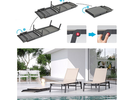 Chaise Lounge Outdoor (Set of 2)