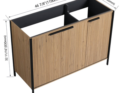 Contemporary Freestanding Bathroom Vanity With Adjustable Shelves