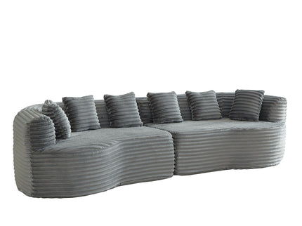 Sectional Sofa, Oversized 4 Seater With Deep Seat Design