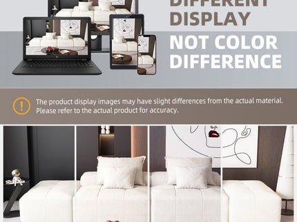 Modern Oversized Diy Combination Modular Sectional Sofa With Pillows