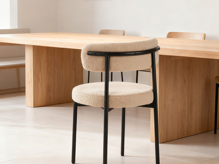 Medieval - Curved Back Kitchen Dining Chairs (Set of 4) - Beige