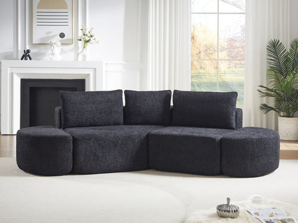 V - Shaped Modular Sofa Set With 3 Pillow