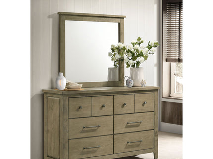 Pelton - 6 Drawer Dresser With Mirror - Oak