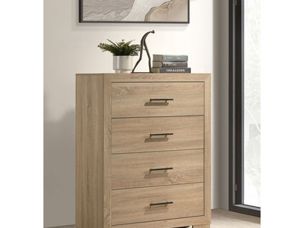 Merritt - 4 Drawer Bedroom Chest - Light Oak