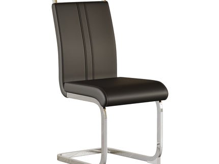 Modern Dining Chairs With Padded Seat, High Back