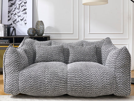 Comfortable Dual Beanbag Chair With High Resilience Foam Core For 2 People