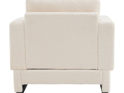Upholstered Accent Armchair With Square Arm