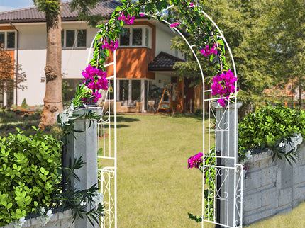 Metal Garden Arch Garden Arbor Trellis Climbing Plants Support Rose Arch Outdoor Arch
