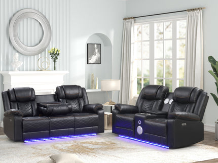 Challenger - LED Power Recliner Set