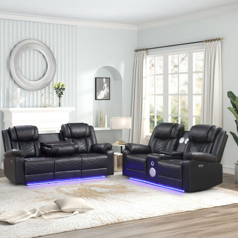 Challenger - LED Power Recliner Set